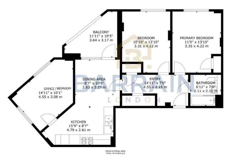 315 Manchester Road, London floorplan