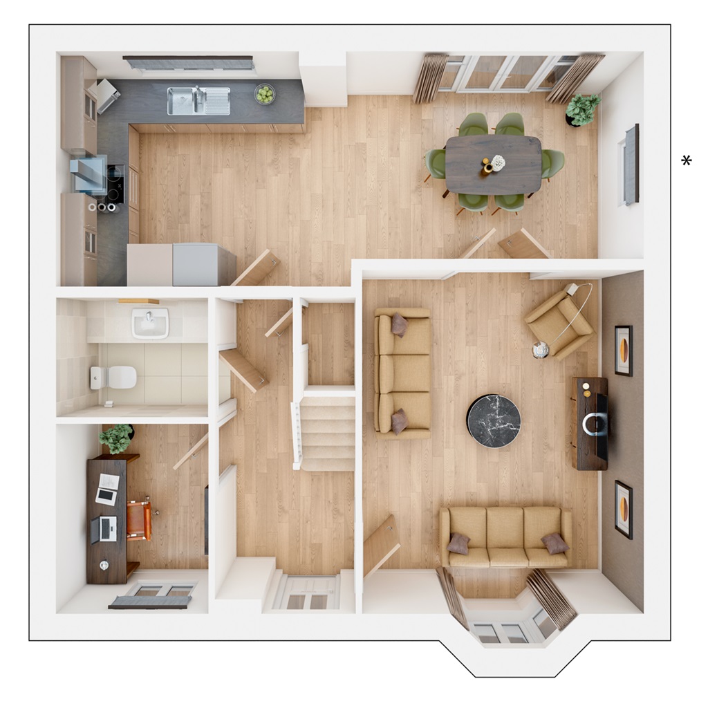 The Shelford - Plot 305, Clare Garden Village, Off Llantwit Major Road, Cowbridge floorplan