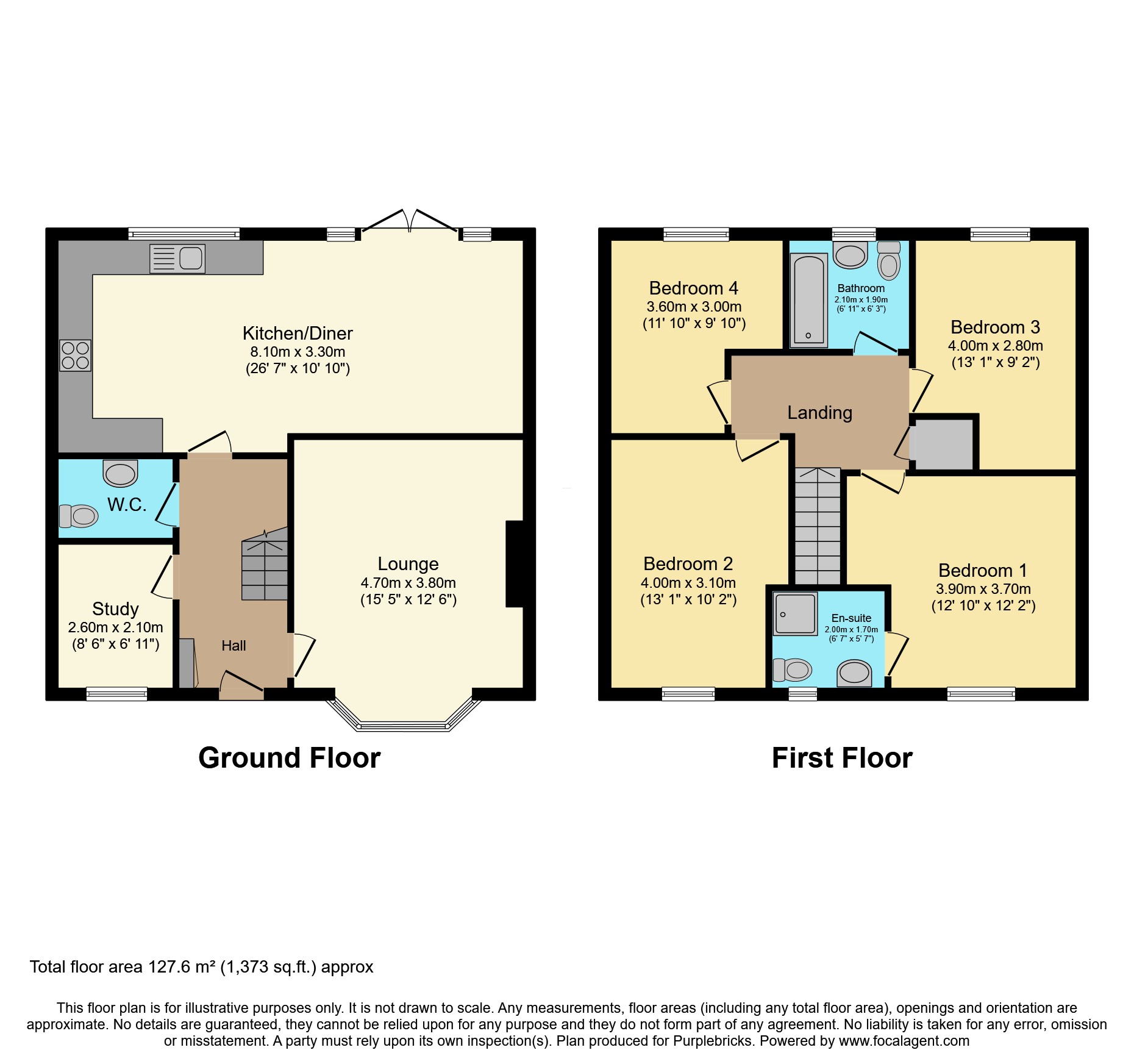 145, Dewberry Lane, Darlington floorplan