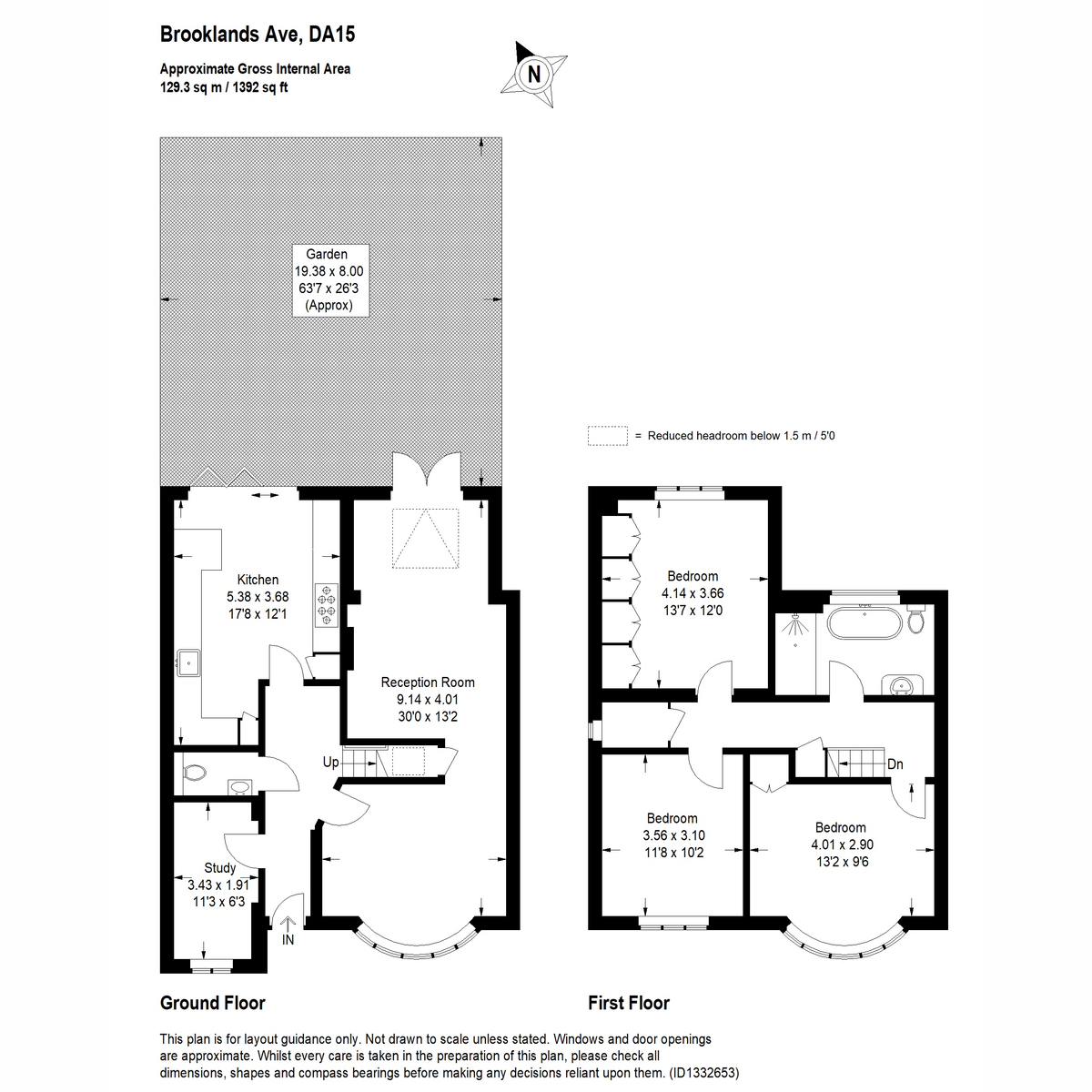 71, Brooklands Avenue, Sidcup floorplan
