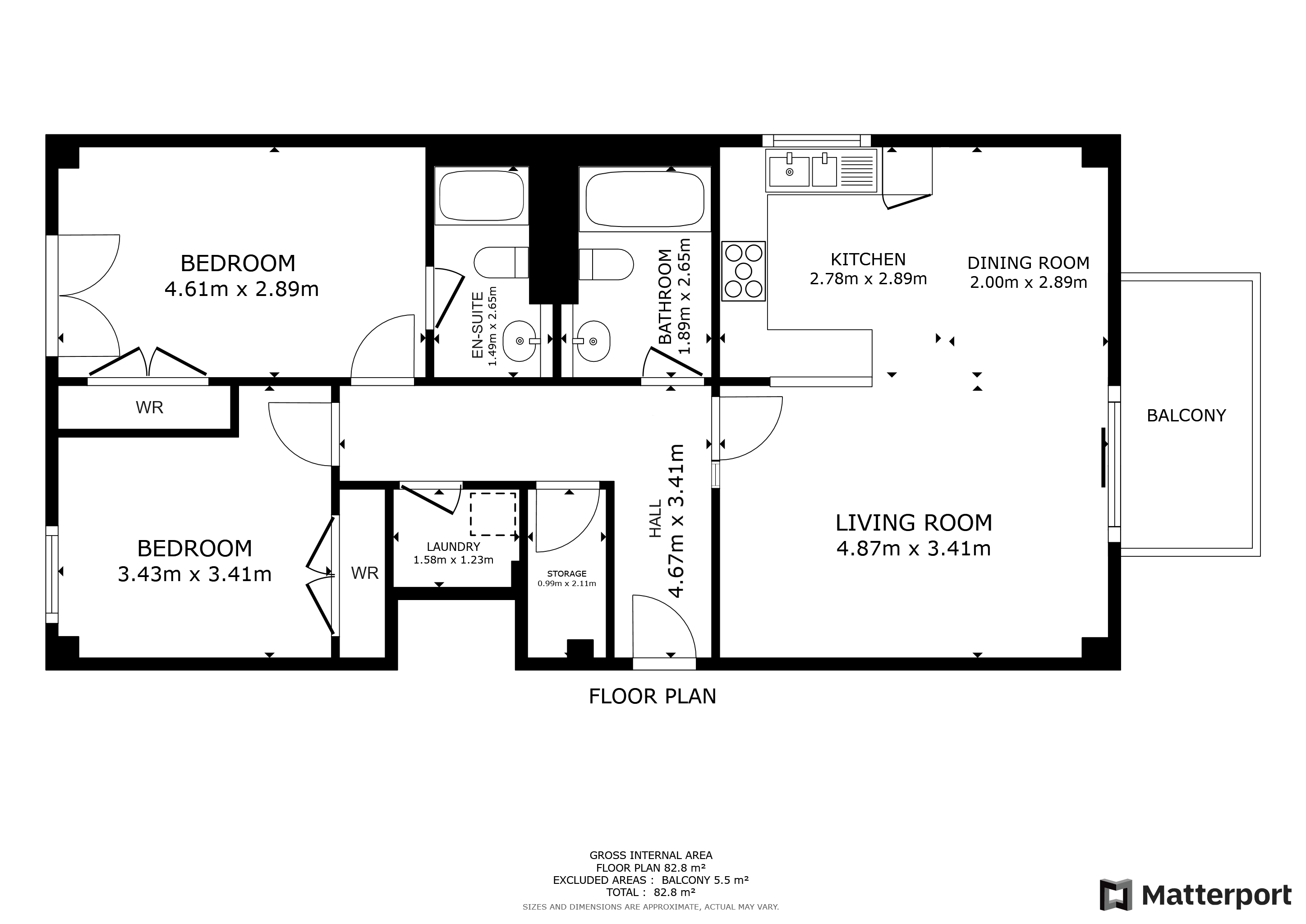 Meadowside Quay Square, Flat 4/1, Glasgow Harbour floorplan