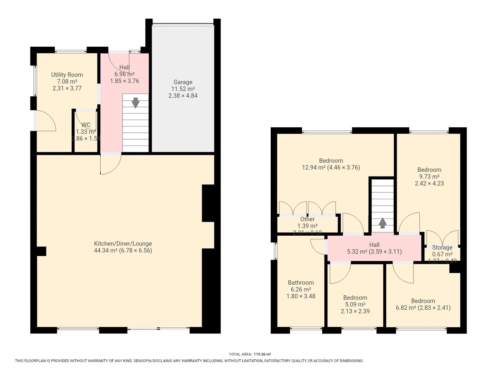 13, St. Albans Drive, Sheffield floorplan