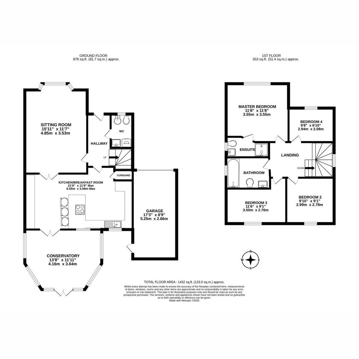 16, Scowcroft Drive, Bishops Itchington floorplan
