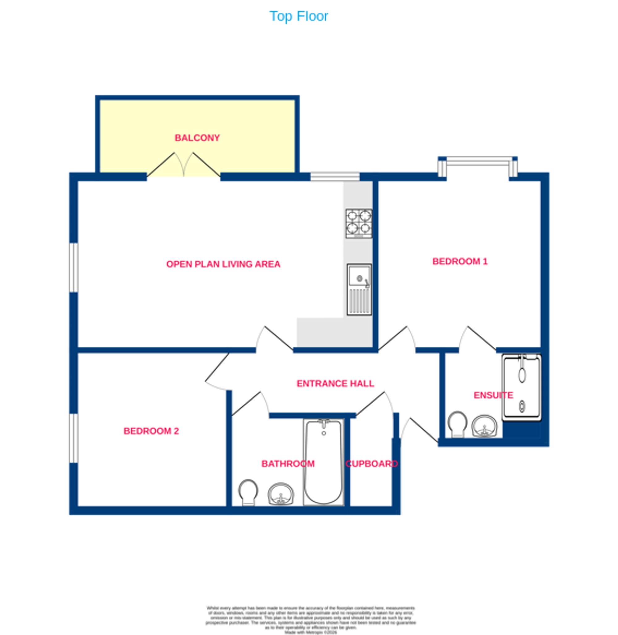 Flat 23, Armoury Court, Rainham floorplan