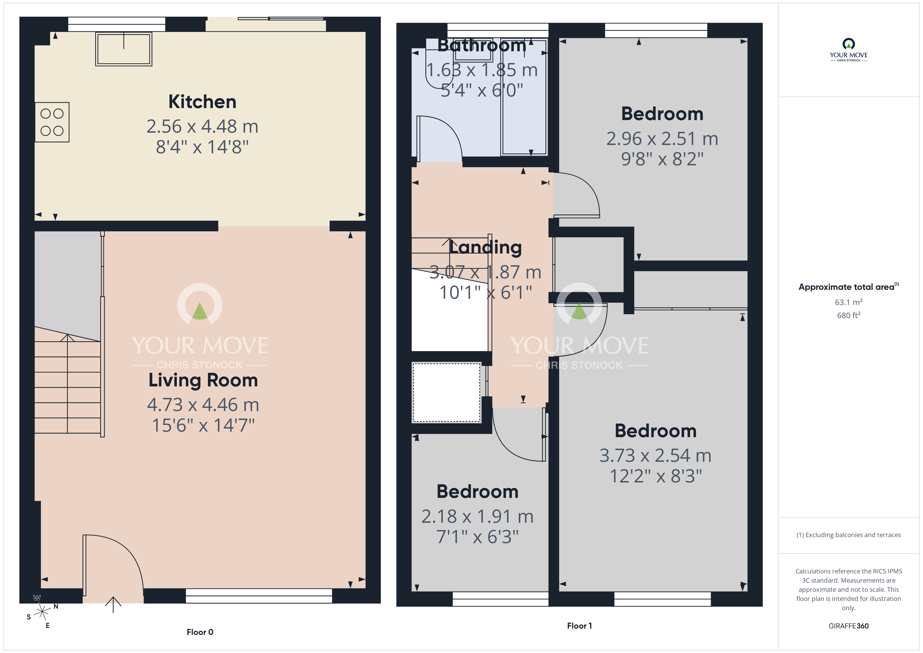 12, Linacre Close, Tyne and Wear floorplan