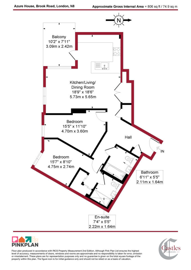 Brook Road, London floorplan