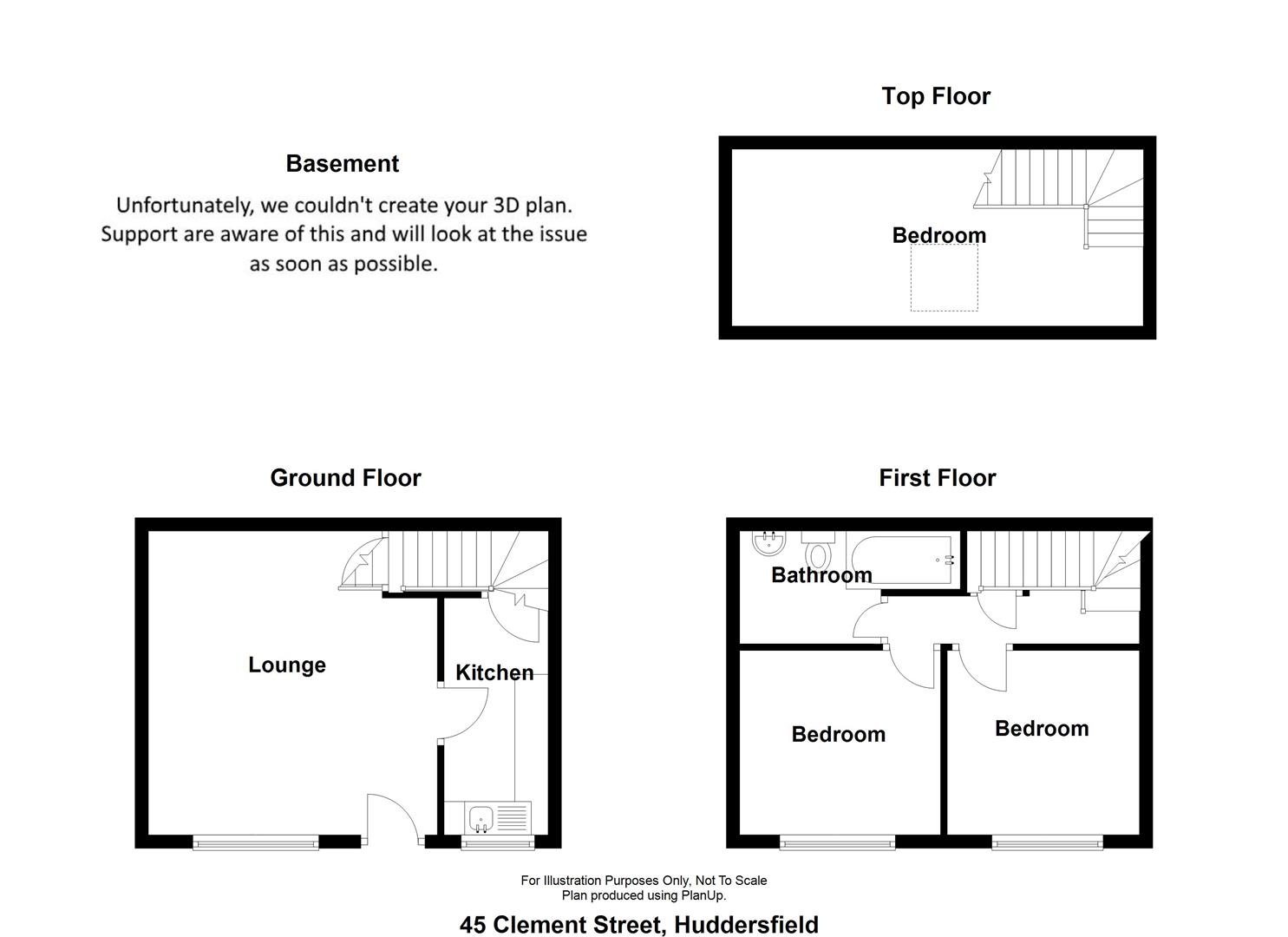 45, Clement Street, Huddersfield floorplan