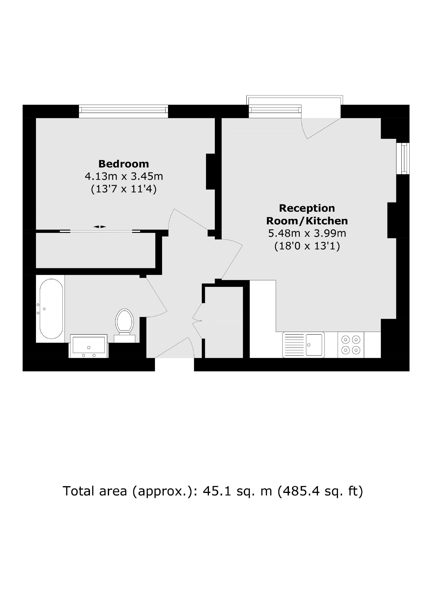 Flat 55, Lighterage Court, High Street, Brentford floorplan