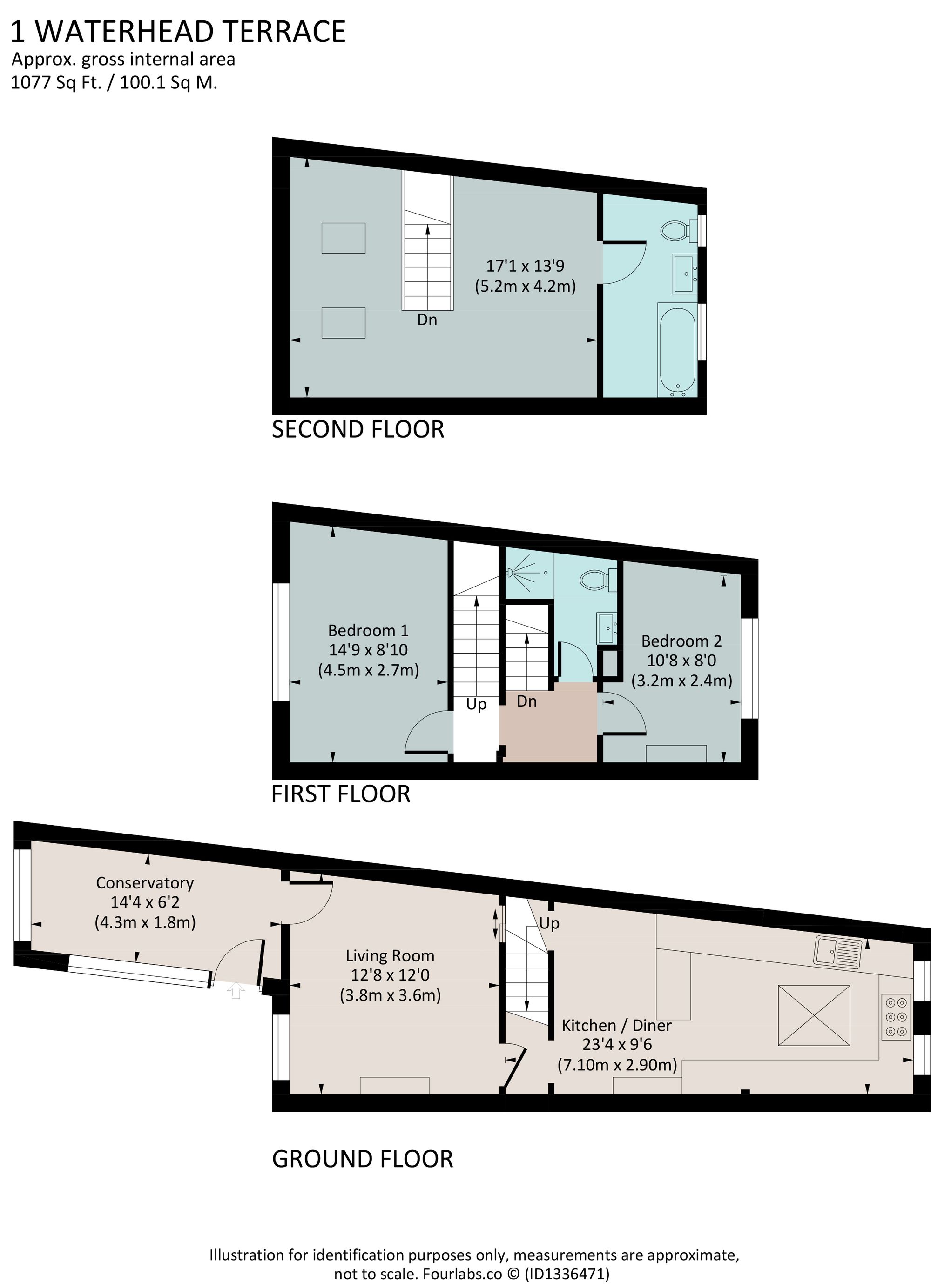 1 Waterhead Terrace Brixham Road, Dartmouth floorplan