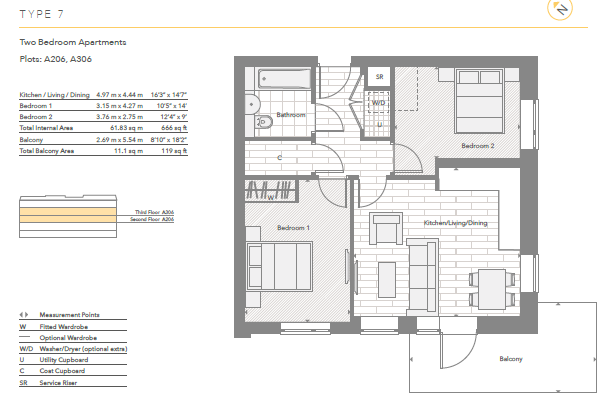 Flat 8, Wesley House,, Station Road, Hertfordshire floorplan