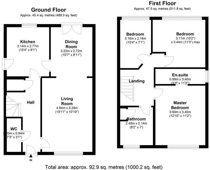 14, Clock Tower Close, Hyde floorplan