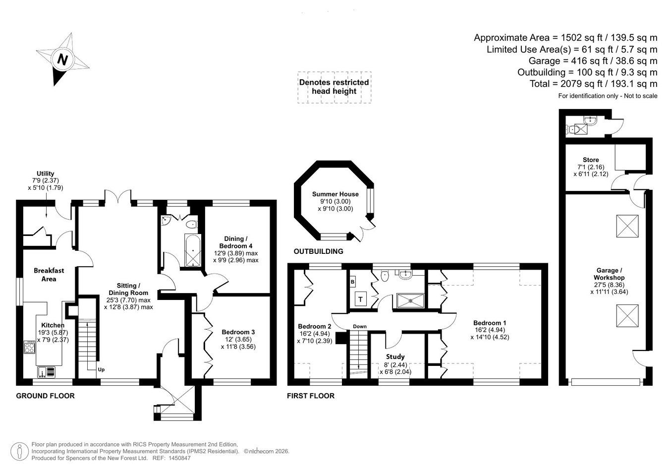Holmlea, Pauls Lane, Lymington floorplan