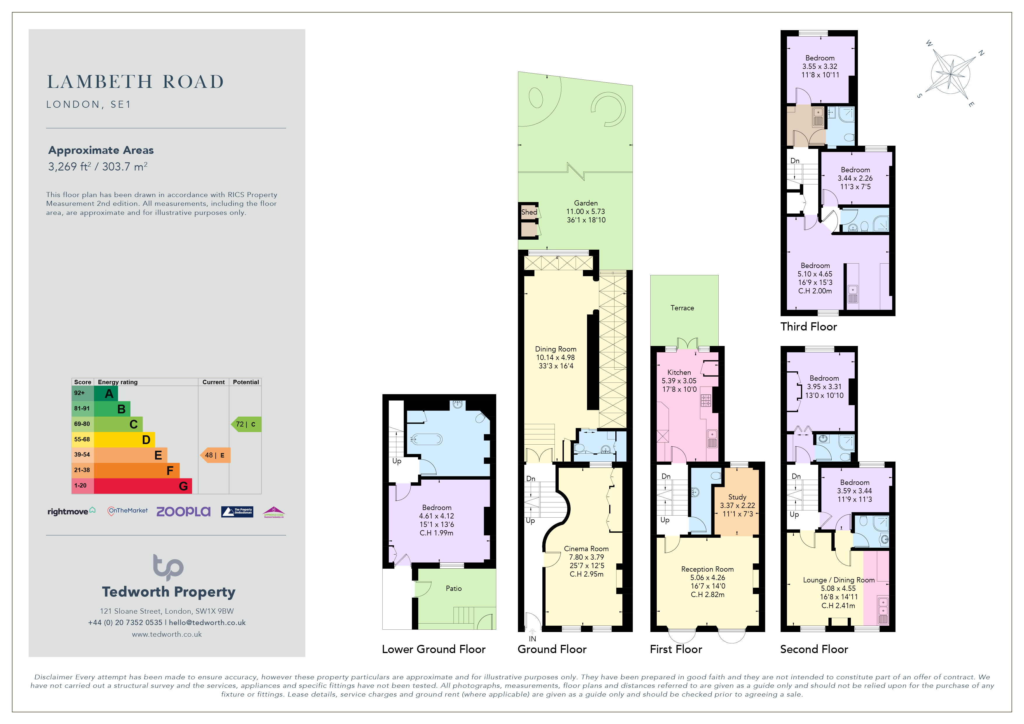100, Lambeth Road, London floorplan