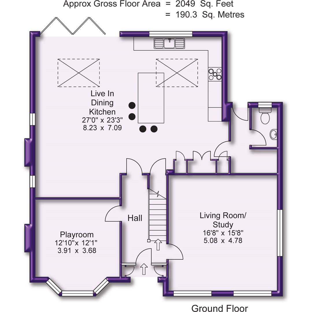 2A, Banbury Drive, Altrincham floorplan
