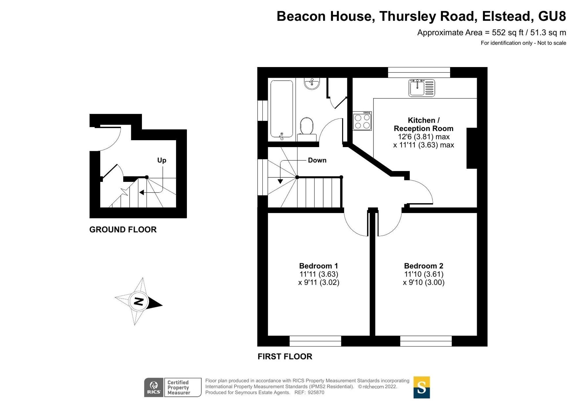 Flat 2, Beacon House Thursley Road, Godalming floorplan