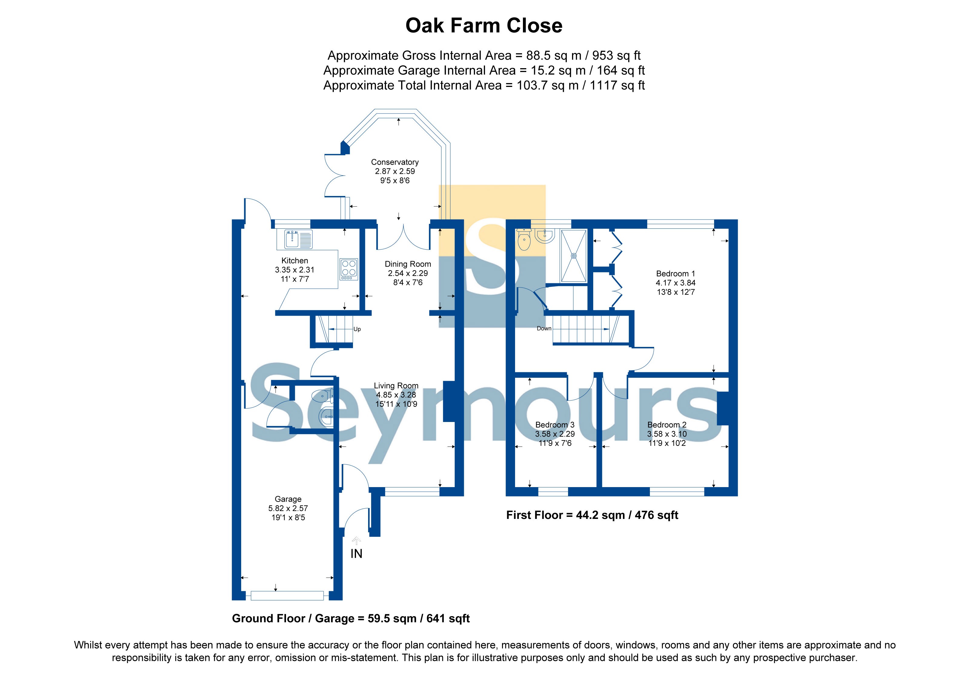 23, Oak Farm Close, Camberley floorplan