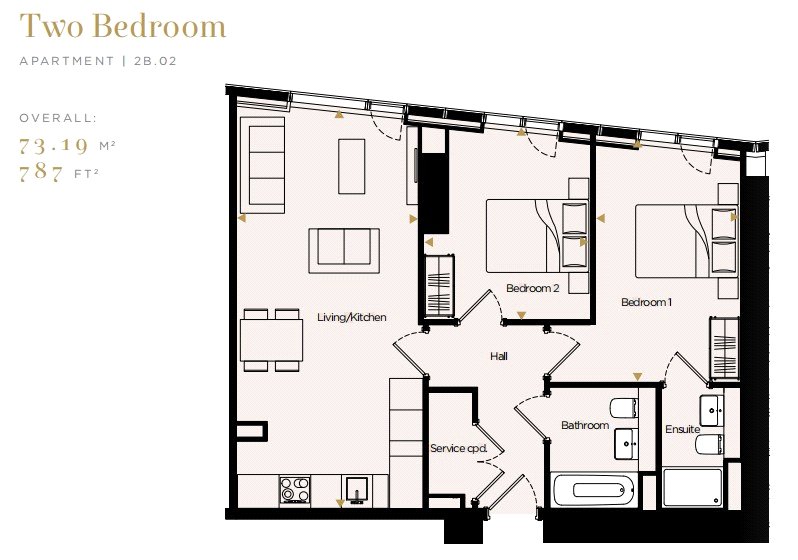 A30.02 Deansgate Square,, South Tower Deansgate Square, Manchester floorplan