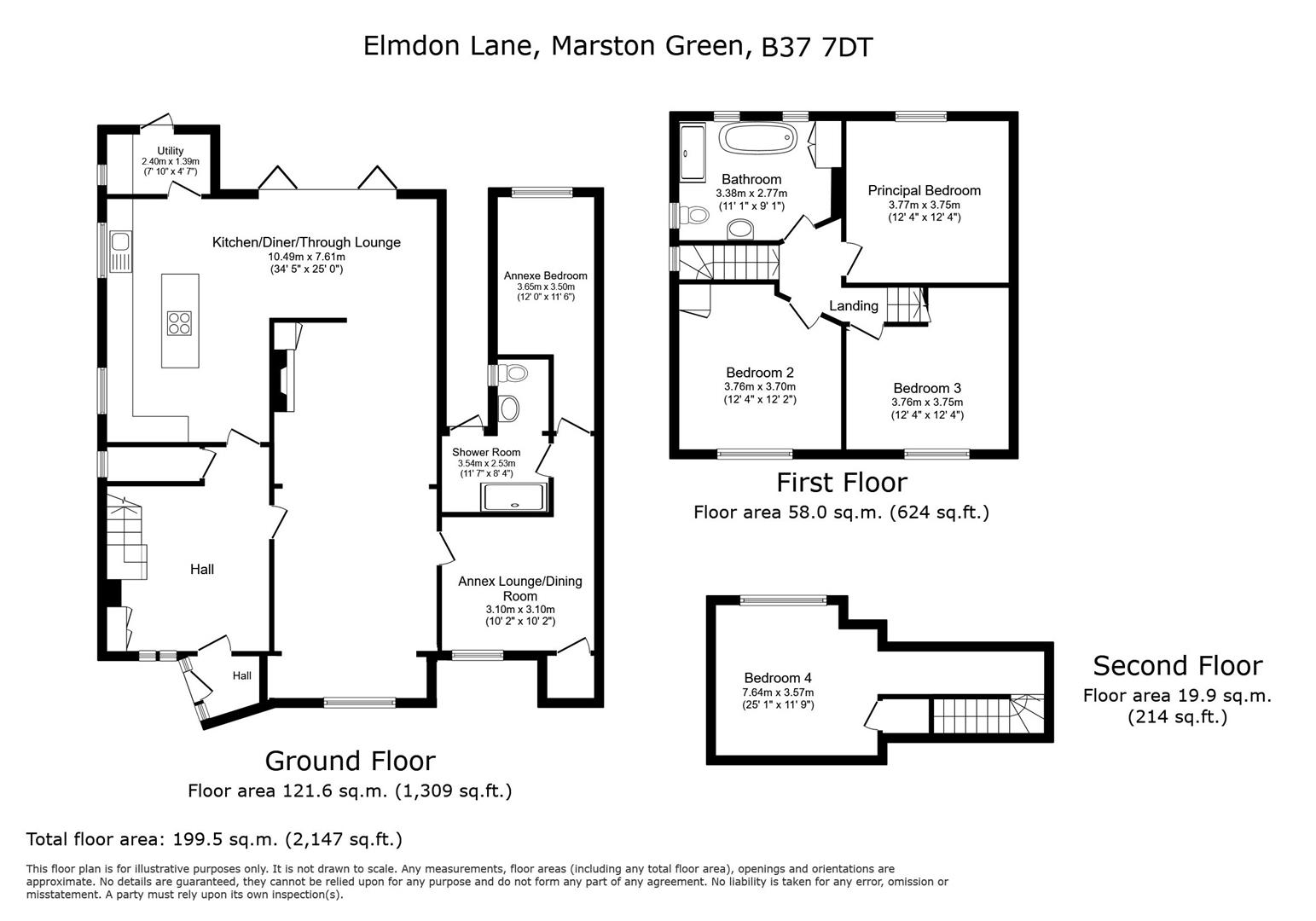 193, Elmdon Lane, Birmingham floorplan