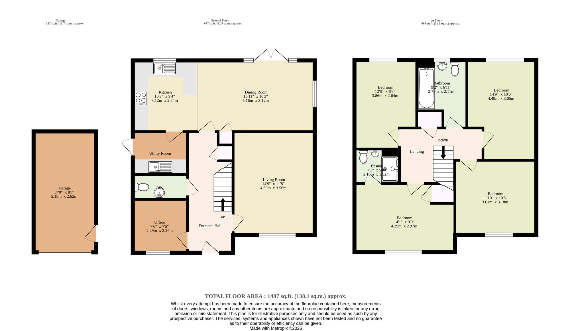 2 Copperfield Way, Stowmarket floorplan