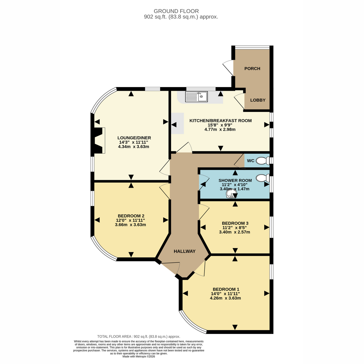 Mossley Avenue, Poole floorplan