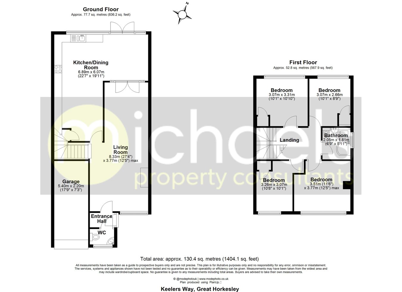 54, Keelers Way, Colchester floorplan