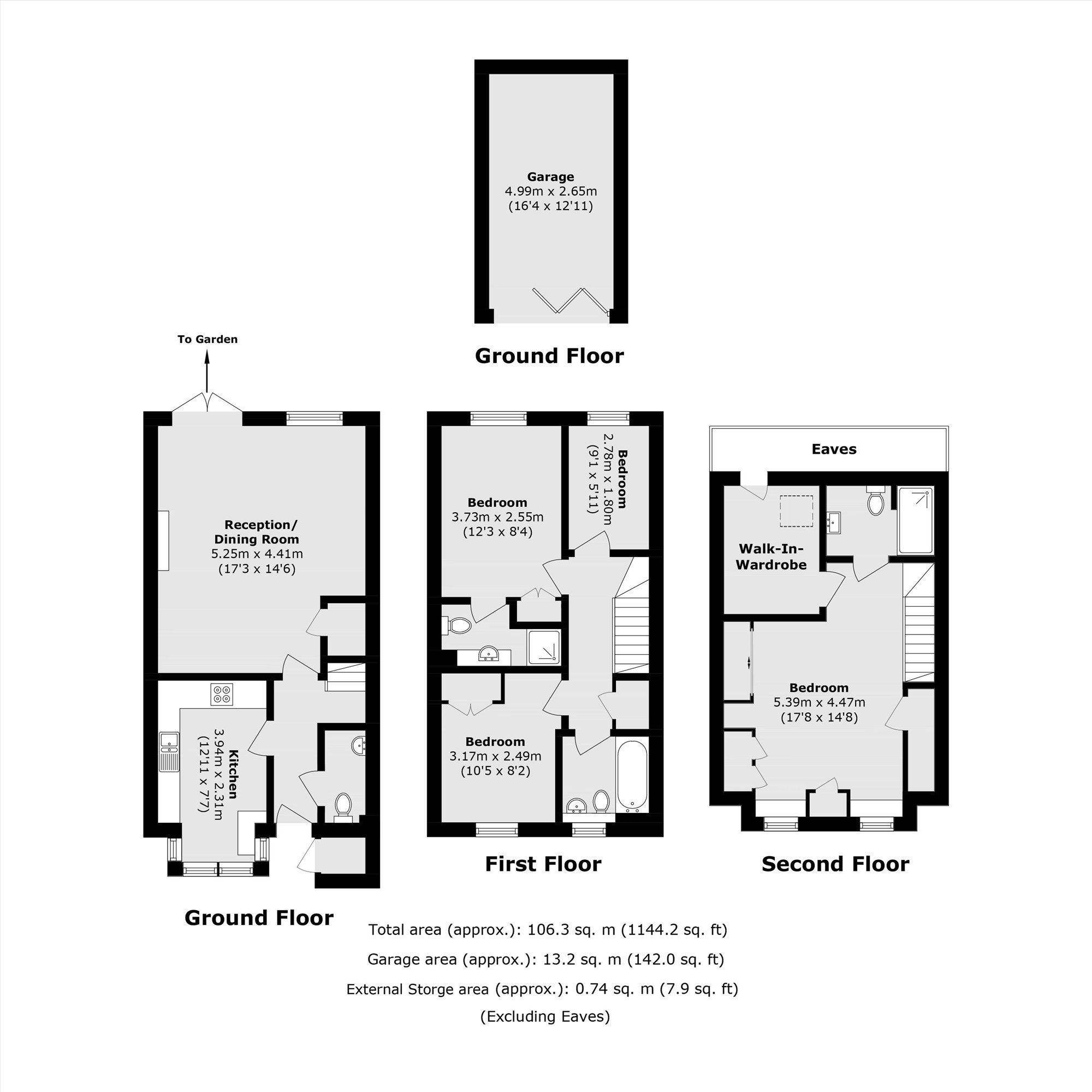 13, Bowater Gardens, Sunbury-On-Thames floorplan