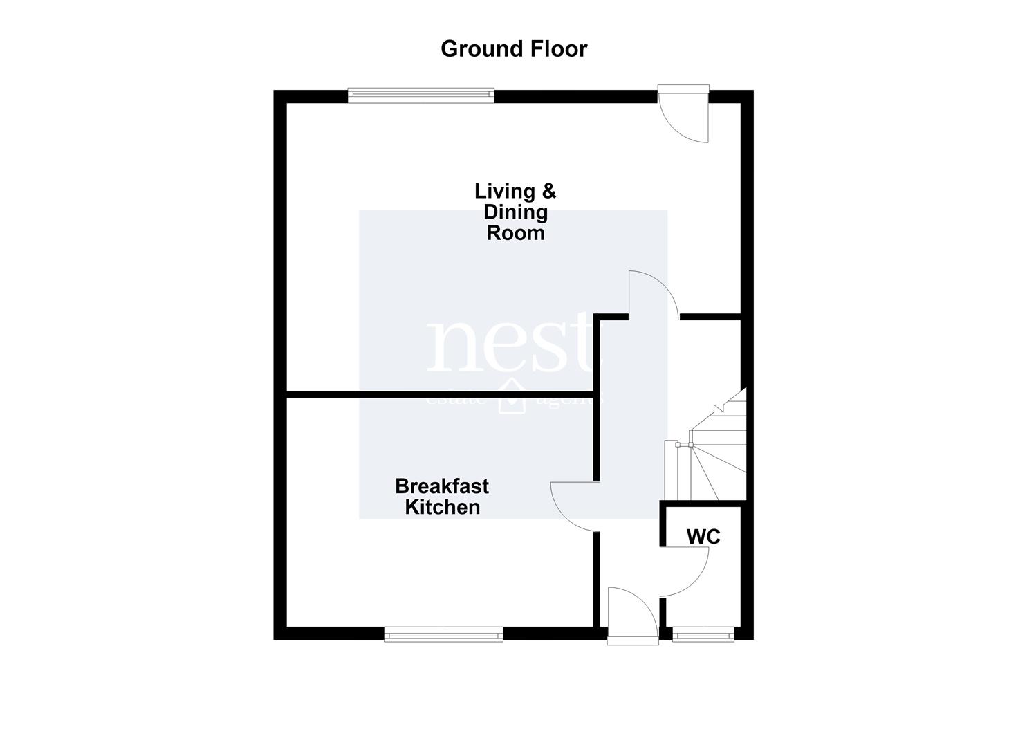 6, Clarkes Road, Wigston floorplan