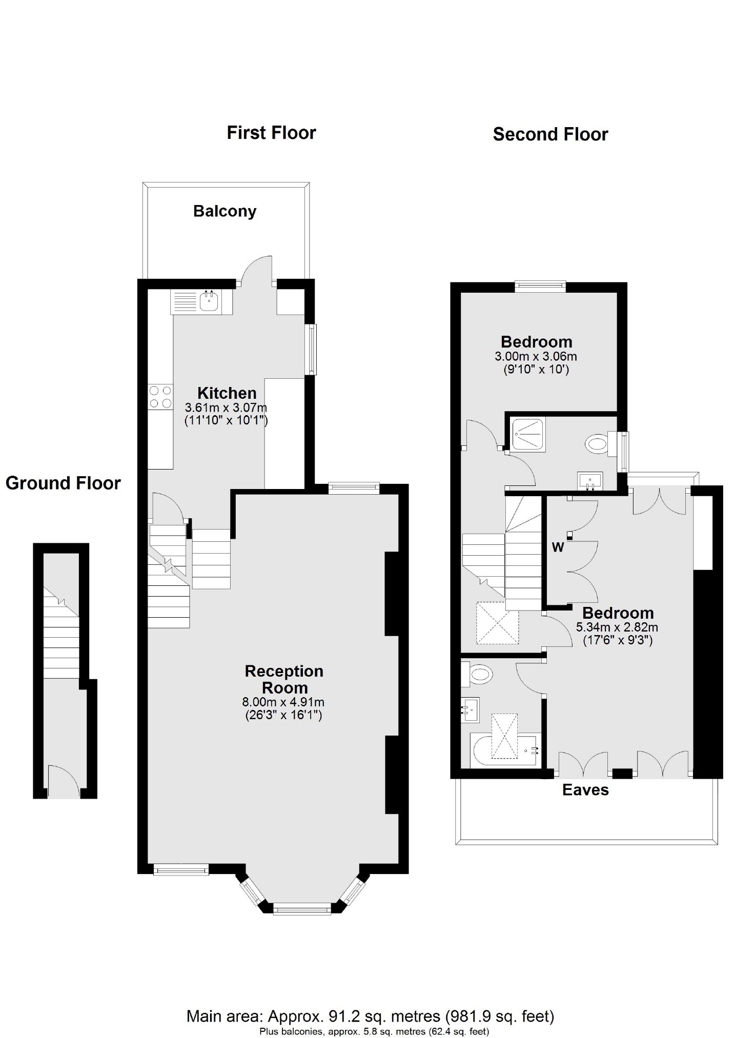 2 bed flat for sale in Sugden Road, London SW11 Zoopla