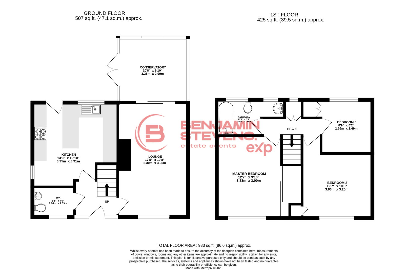 71, Burns Road, Wellingborough floorplan