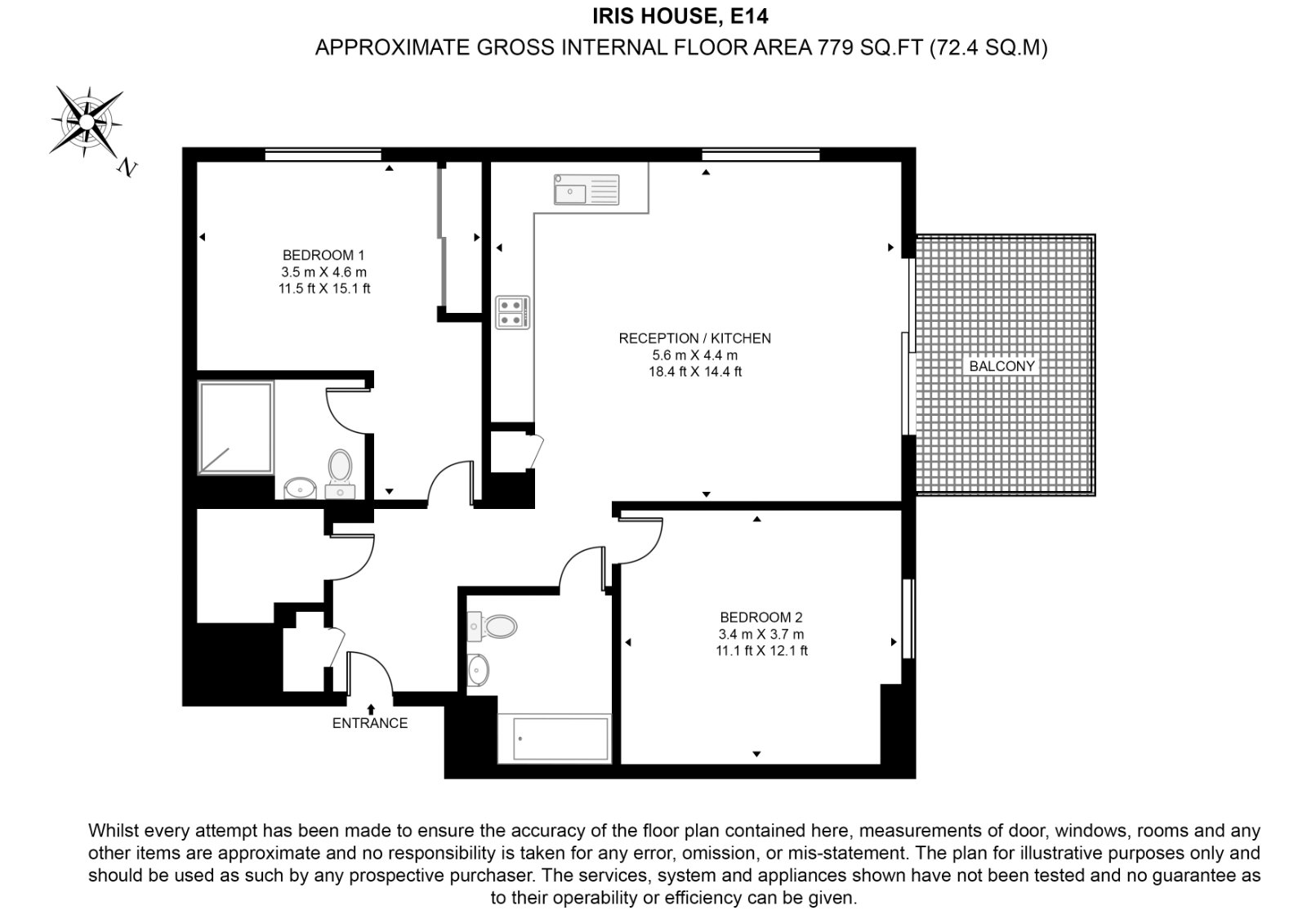 Iris House , Hemlock Street, London floorplan