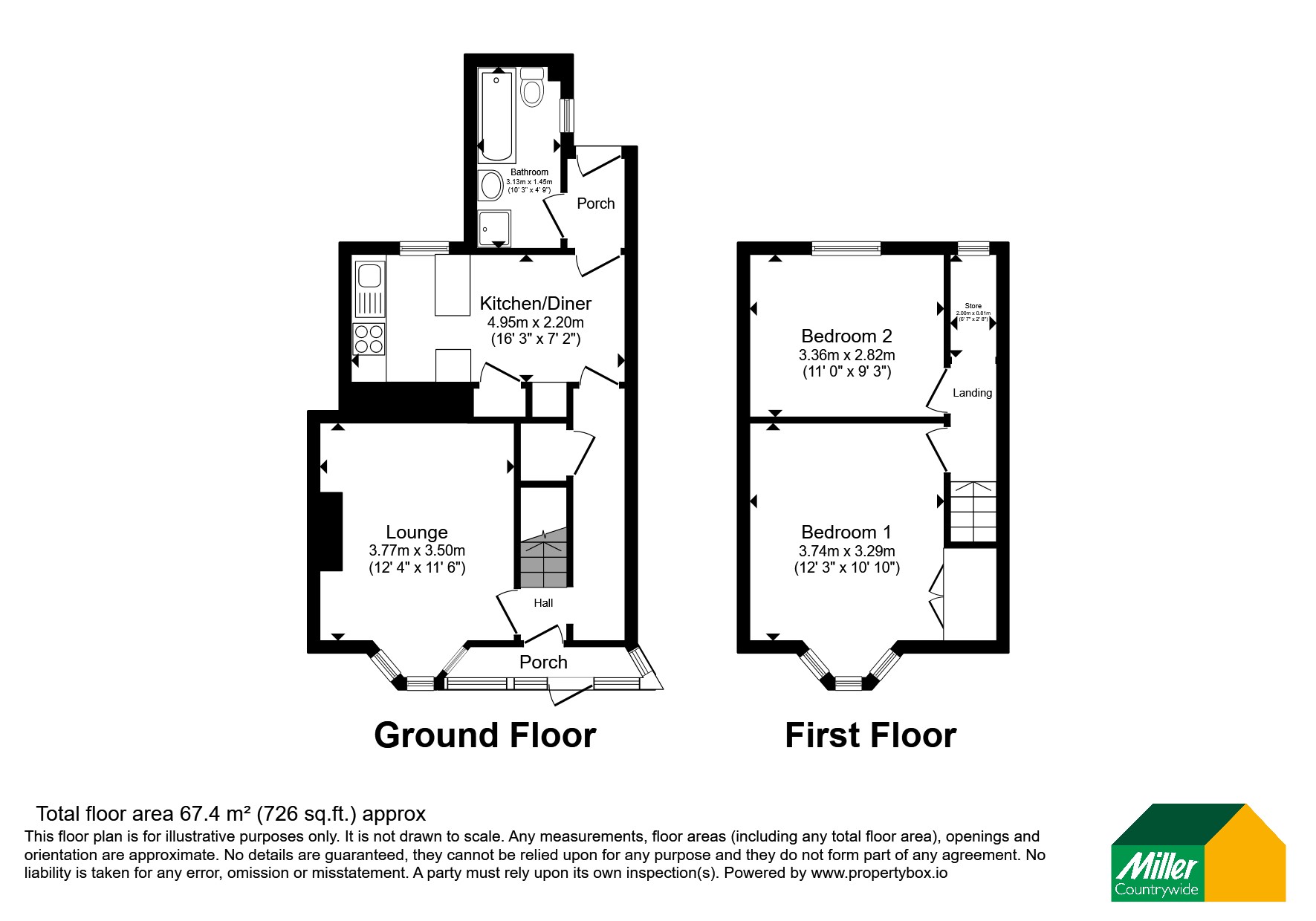 2 Shute House,, Quenchwell, Truro floorplan
