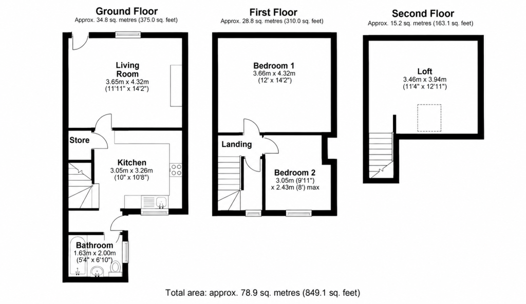 19, Kinsley Street,, Wakefield floorplan
