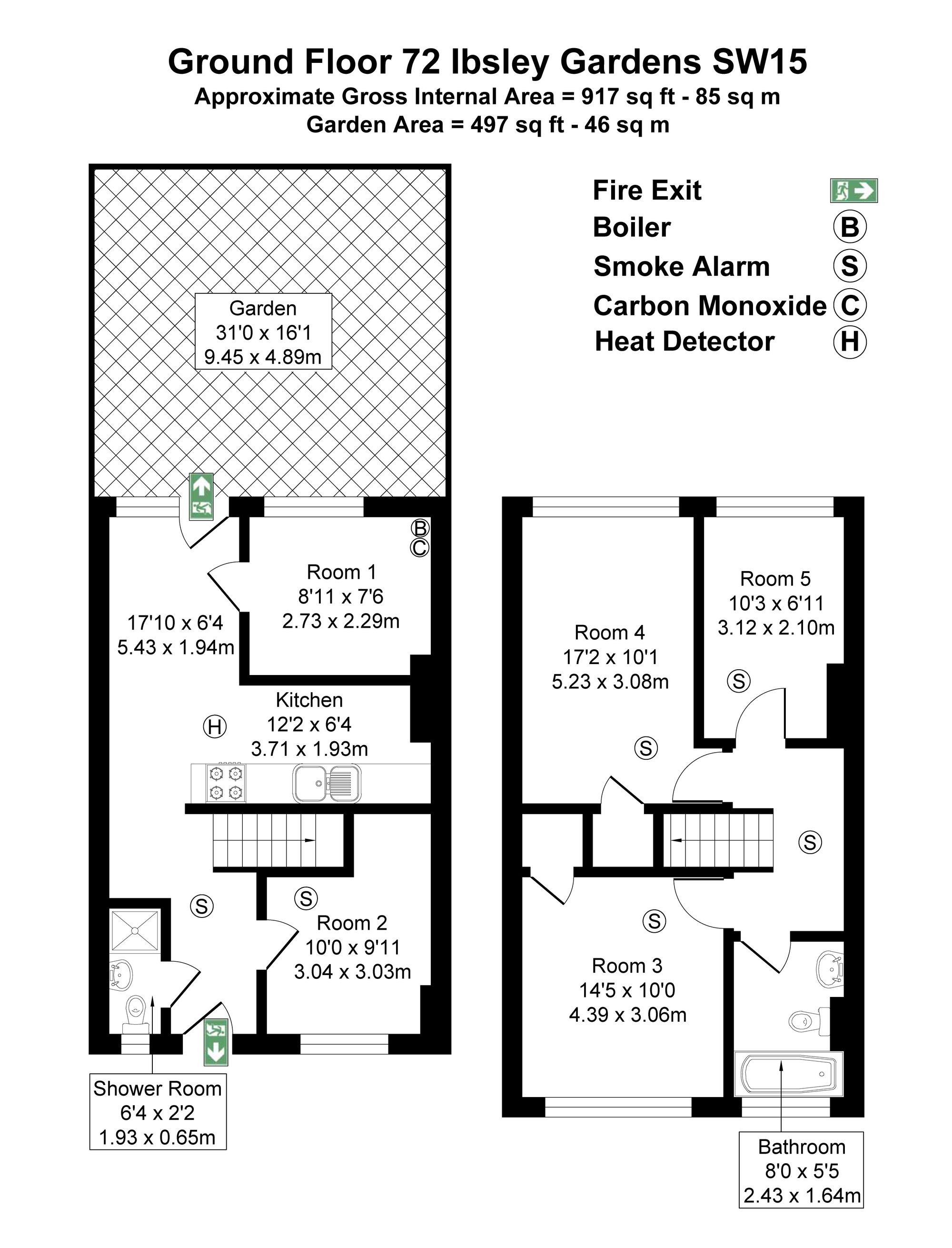 72 Ibsley Gardens, London floorplan
