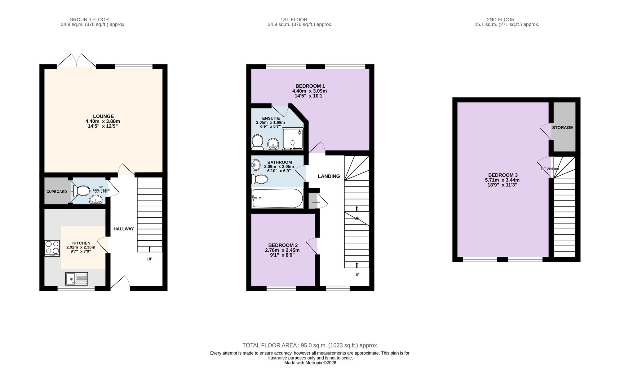 11 Garforth Crescent, Preston floorplan