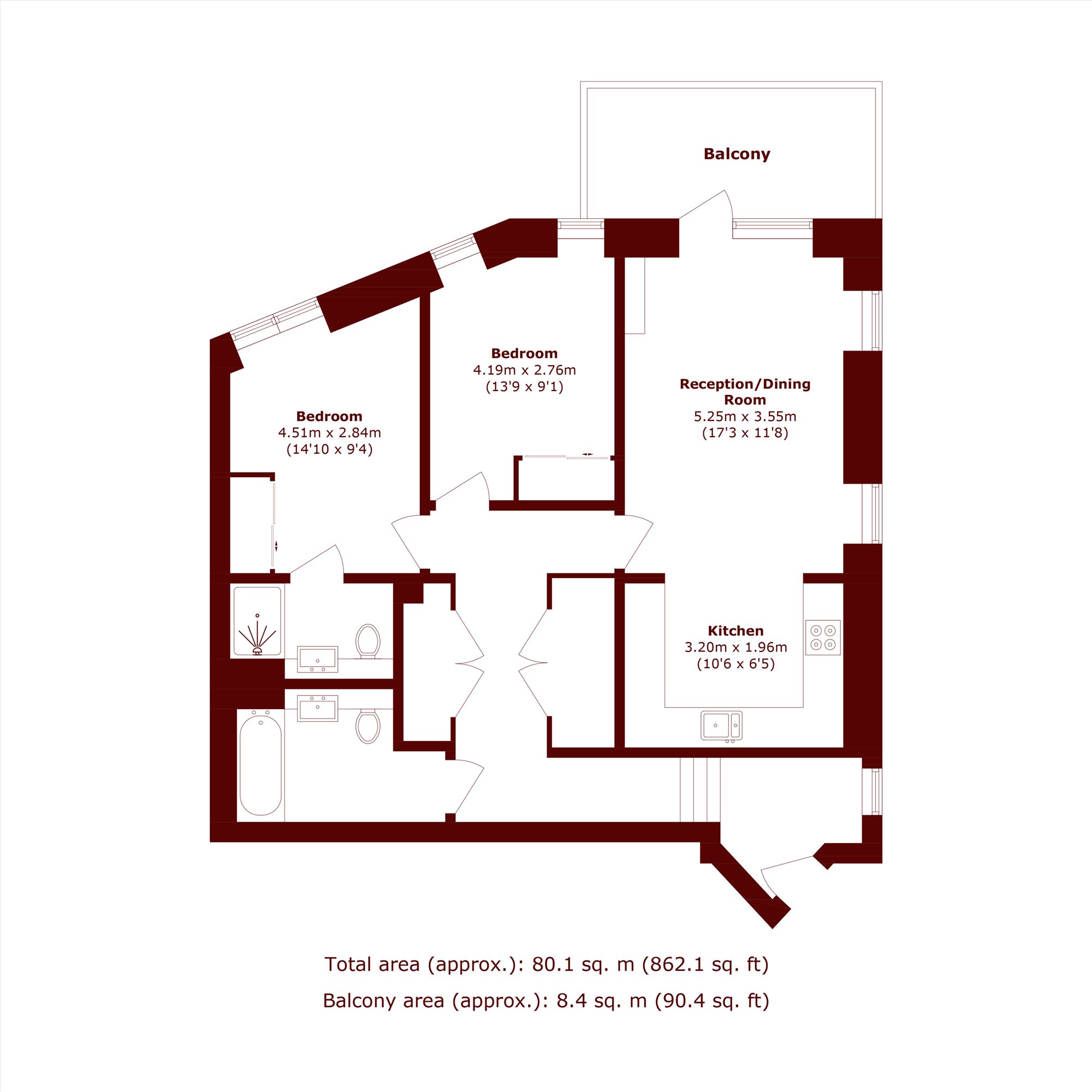 Stockwell Park Walk, London floorplan