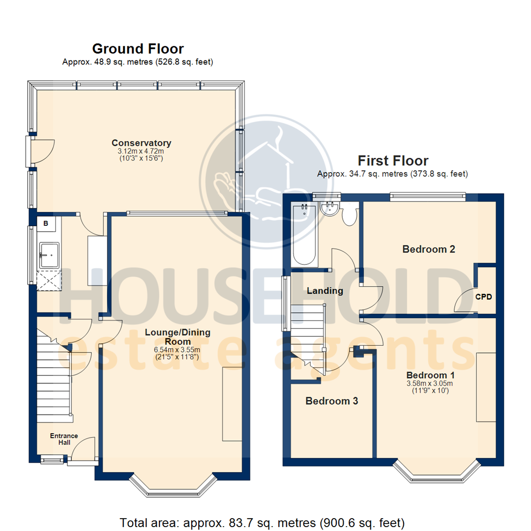 3 Bedrooms End terrace house for sale in Olma Road, Dunstable, Bedfordshire LU5