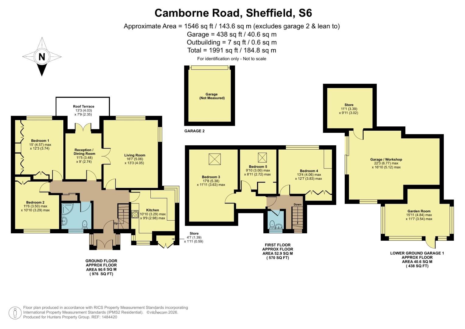31, Camborne Road, Sheffield floorplan