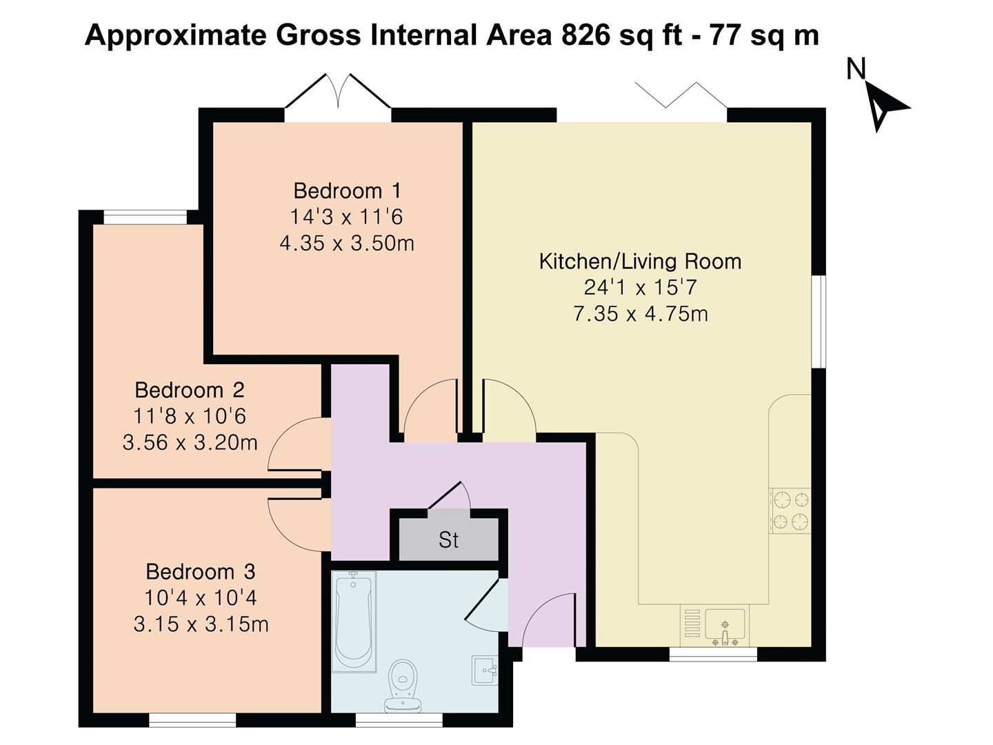 20, Micklands Road, Reading floorplan