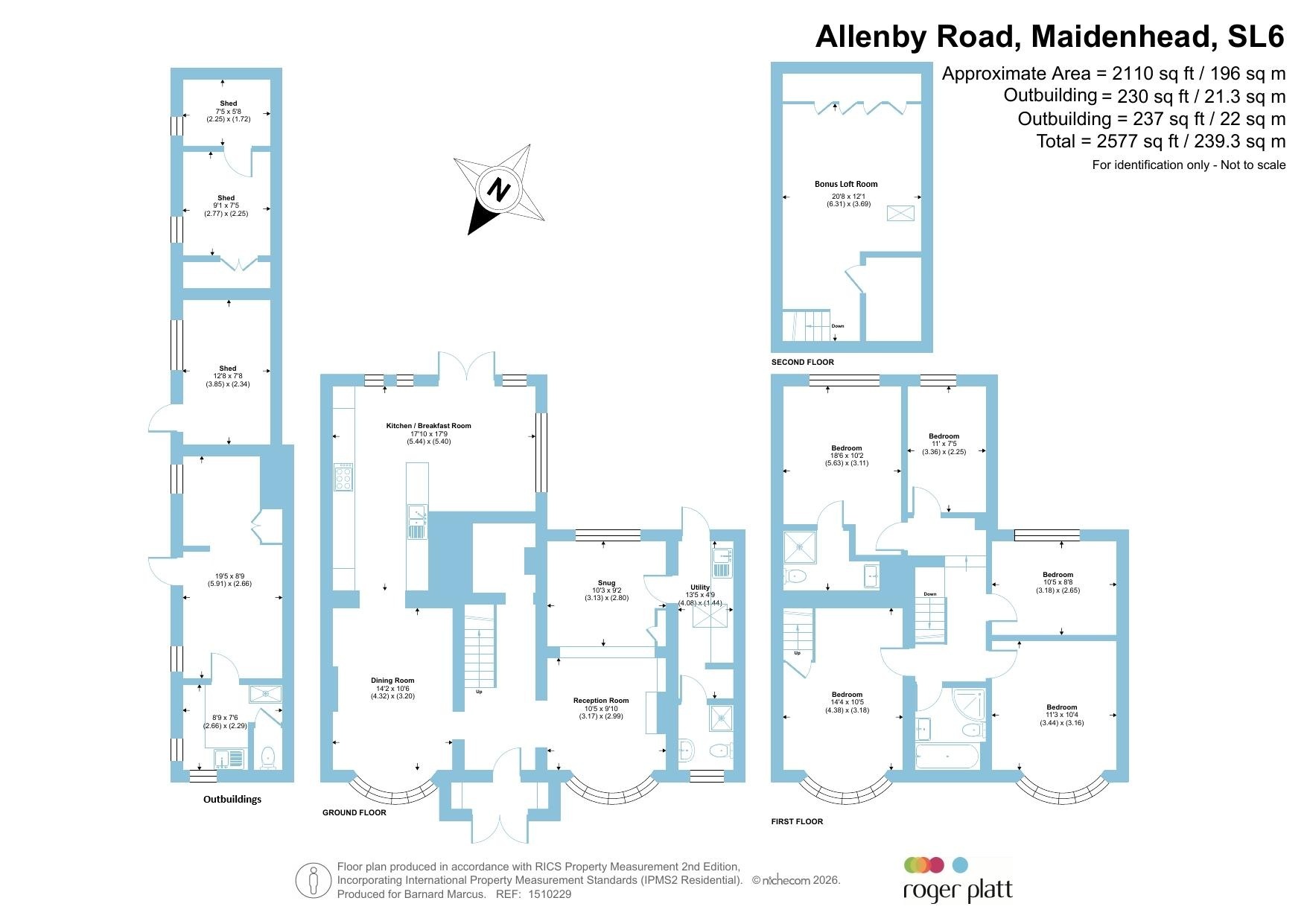 43, Allenby Road, Maidenhead floorplan