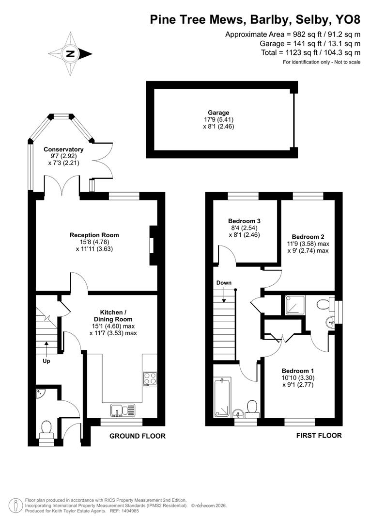 4, Pine Tree Mews, Barlby floorplan