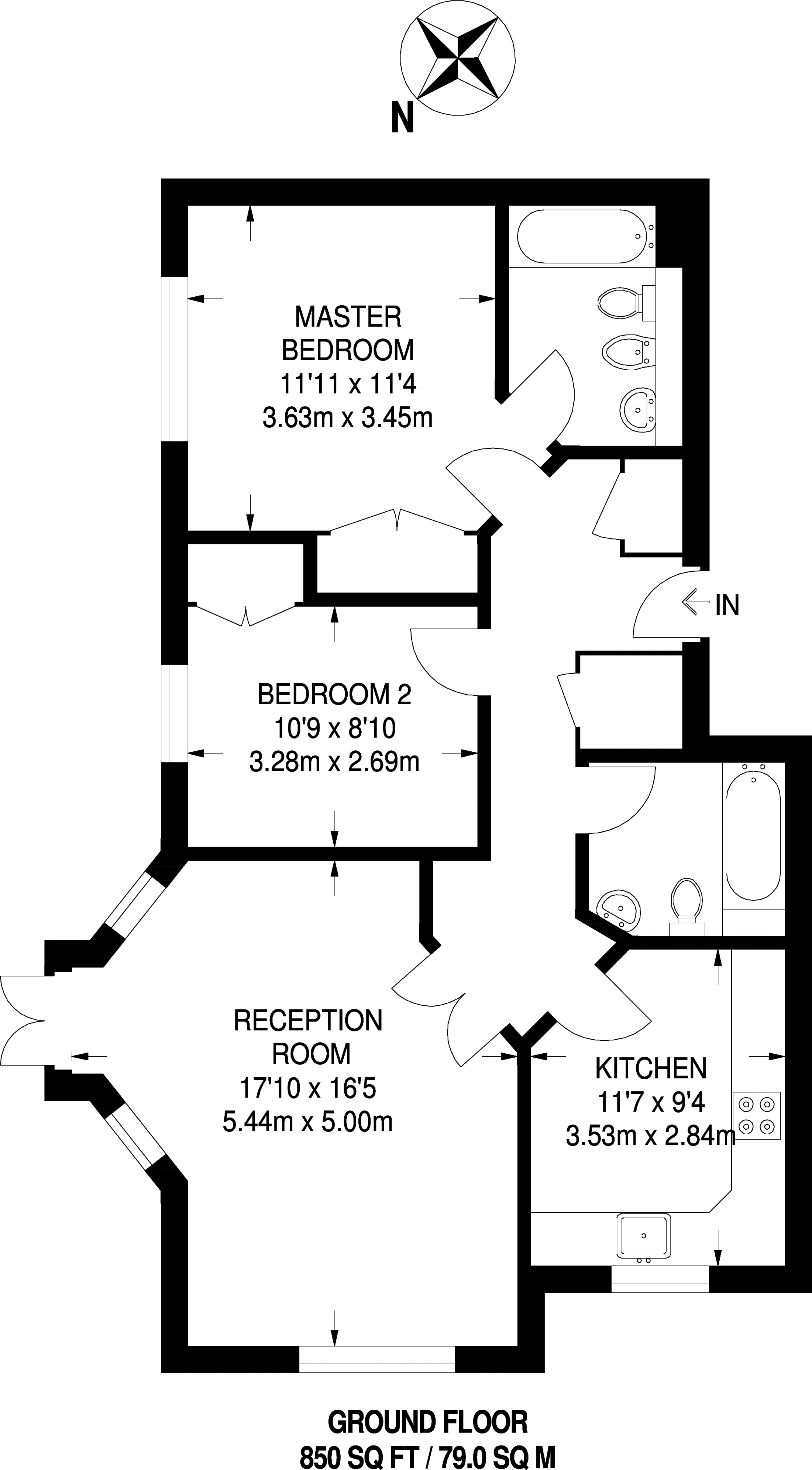 2 Bedrooms Flat to rent in Trematon Place, Teddington TW11