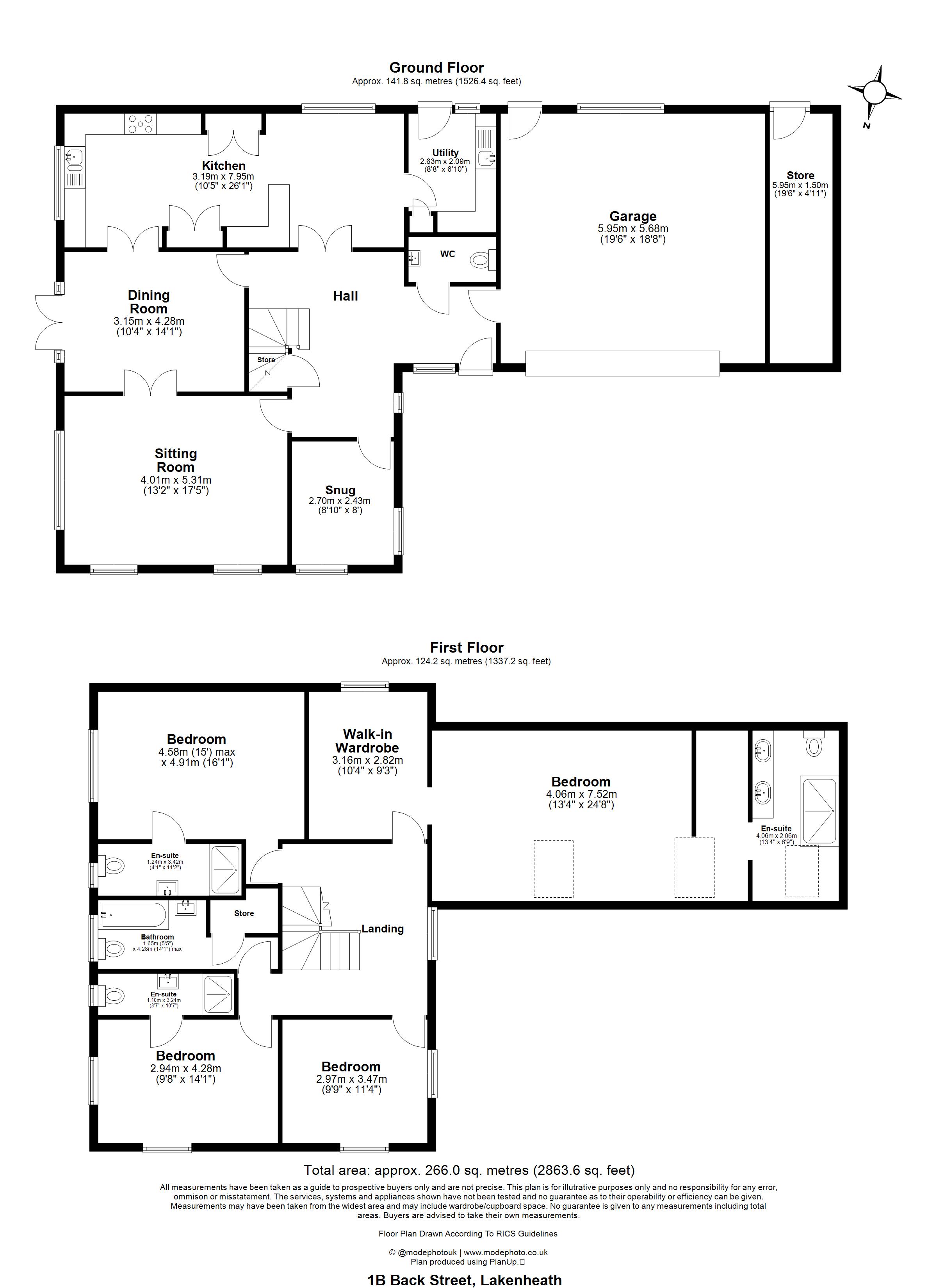 Hedera House, 1b, Back Street, Brandon floorplan