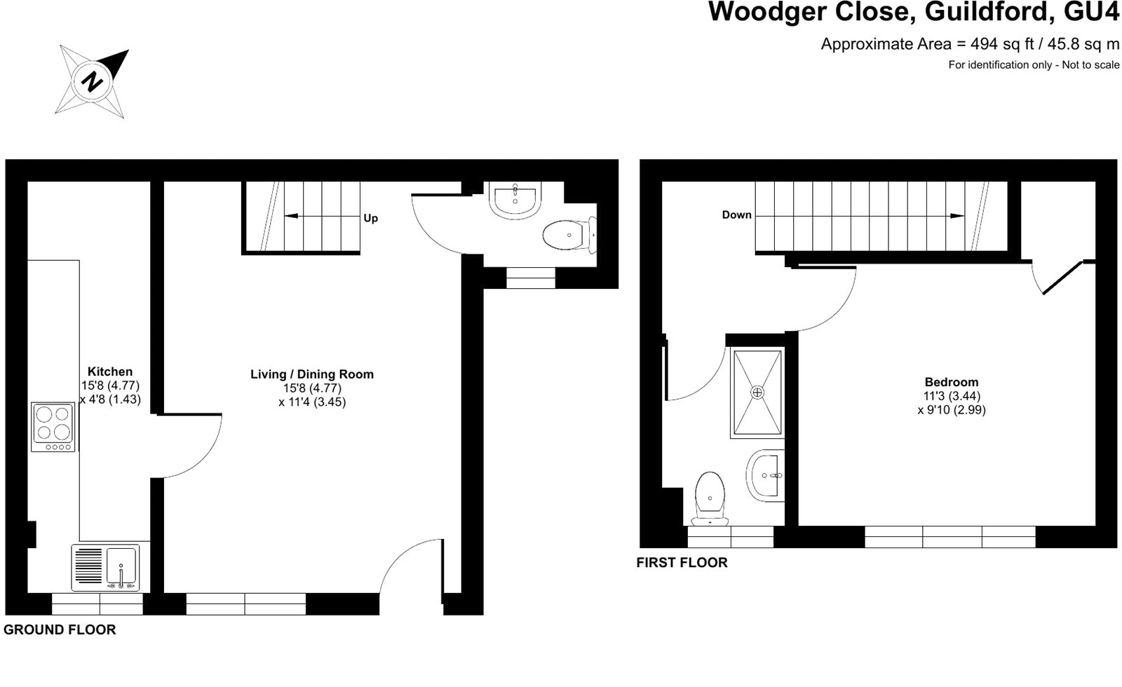 9A,, Woodger Close, Guildford floorplan