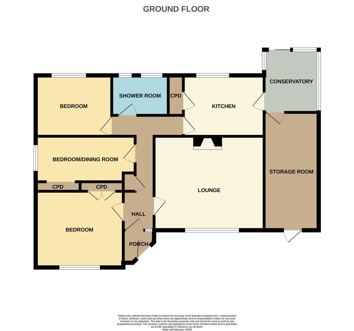 5, Lower Tregongeeves, St. Austell floorplan