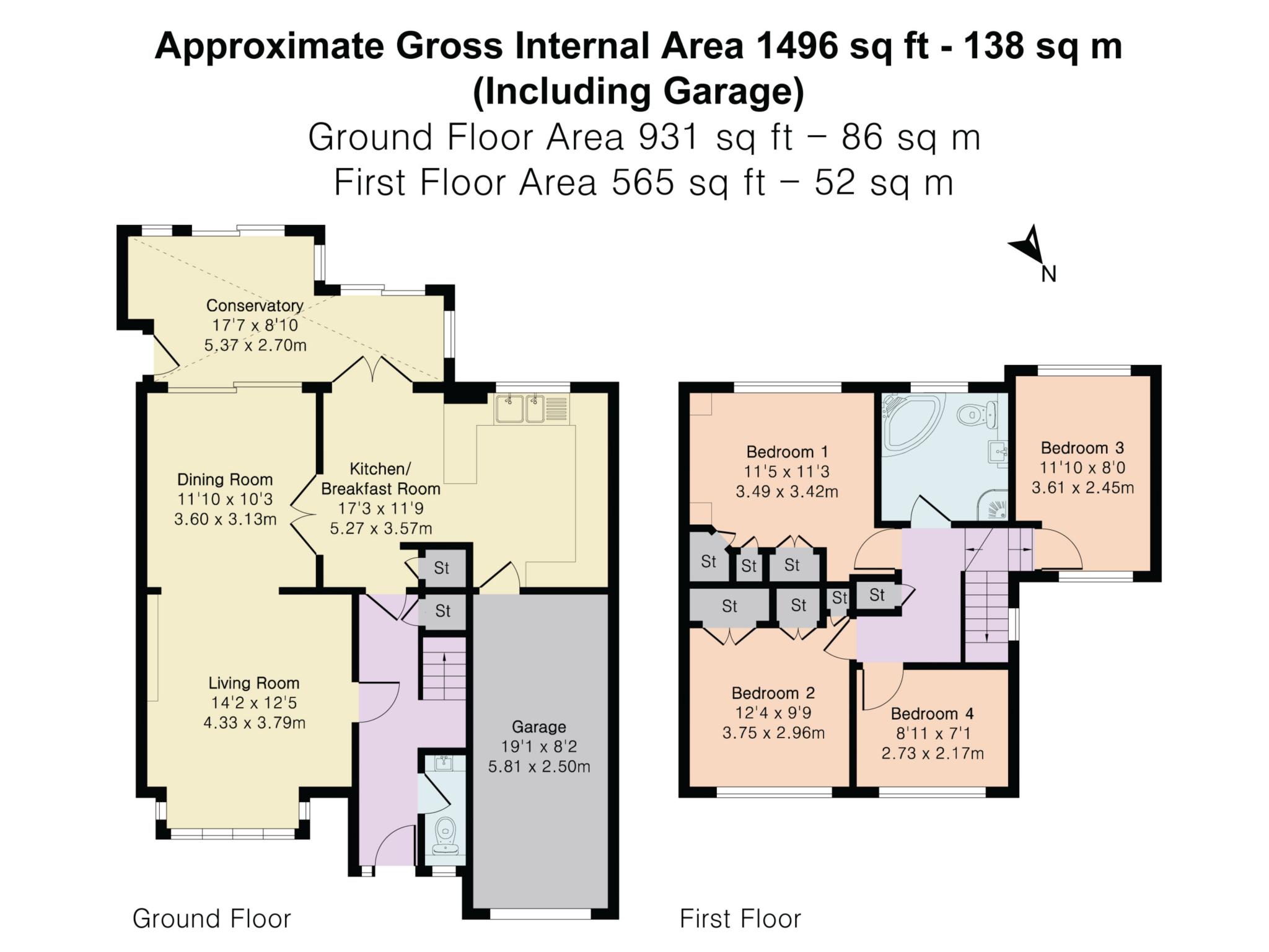 5, Staverton Close, Wokingham floorplan