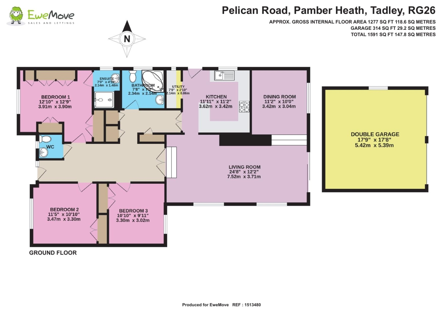 73, Pelican Road, Tadley floorplan