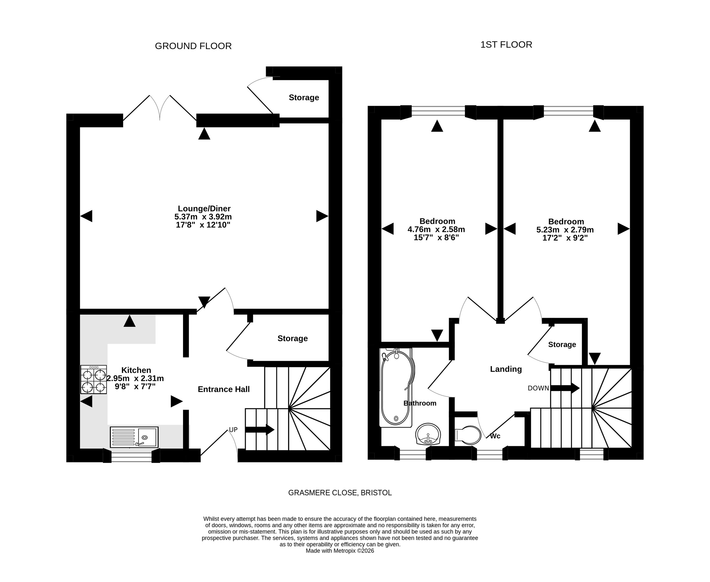 4 Grasmere Close, Bristol floorplan