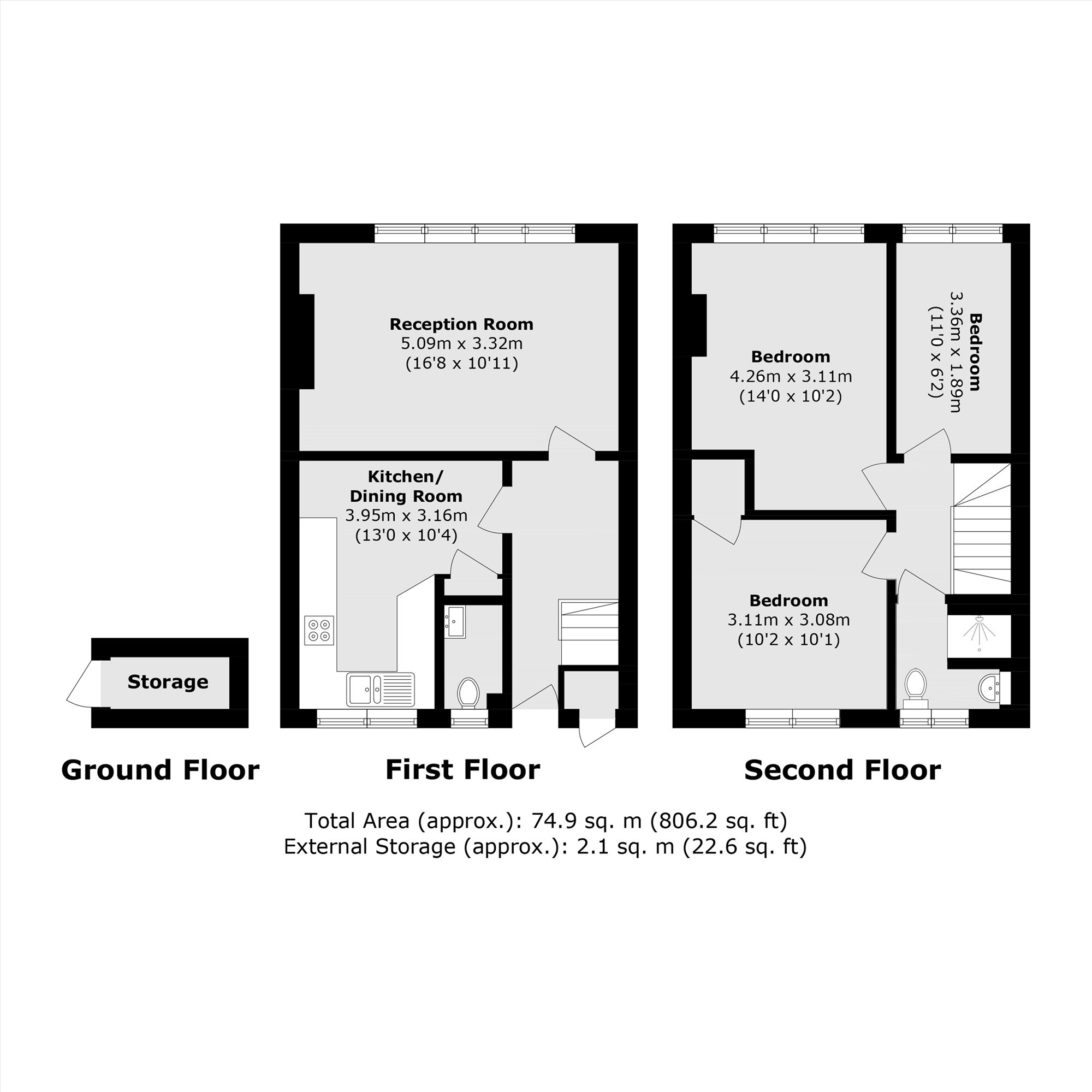 9, Haldane Close, London floorplan
