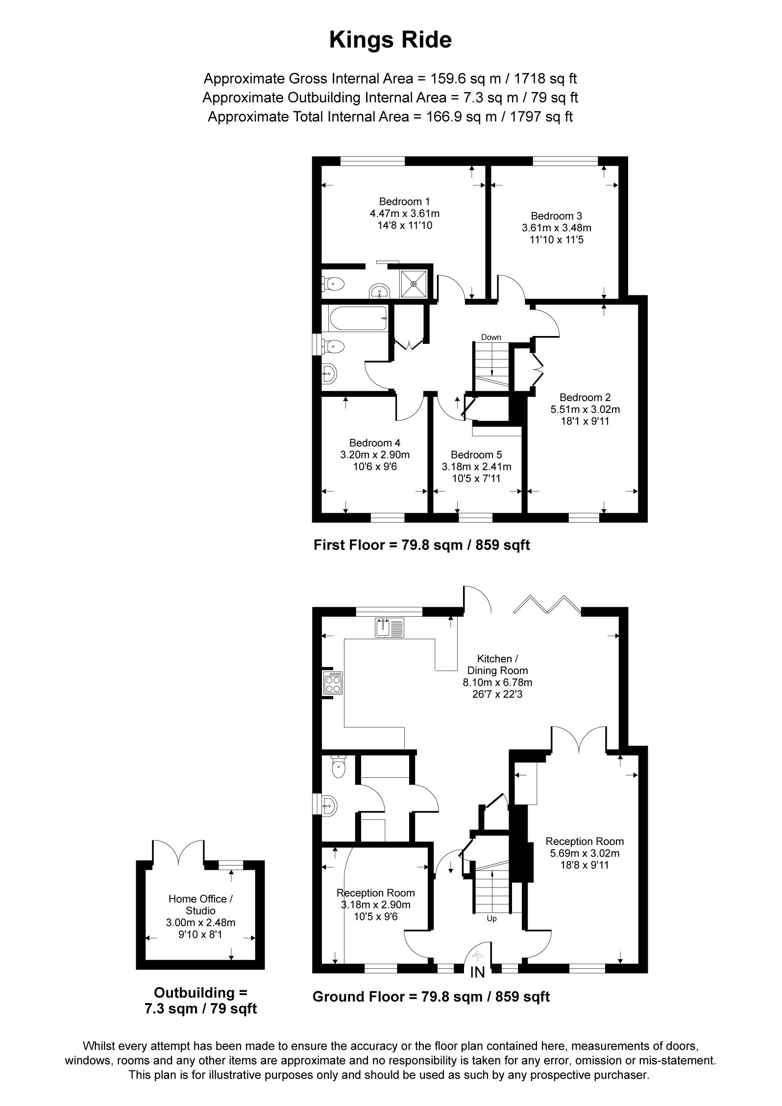 76B,, Kings Ride, Surrey floorplan