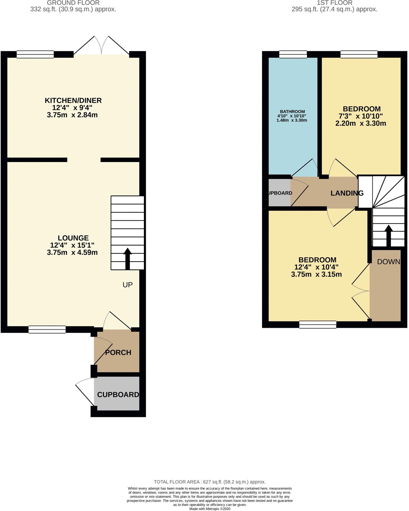 Bushbarns, Cheshunt, Waltham Cross EN7, 2 bedroom terraced house for